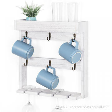 Wall Mounted 3 Tier Coffee Cup Mug Rack